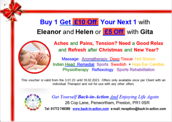 Massage & Sports Rehab Voucher January 2023