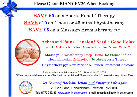 EMAIL Massage, Sports Injury & Physiotherapy Voucher 251208